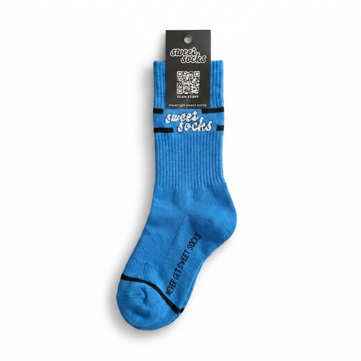Startklar Socken «sweet» in Blau / Weiss